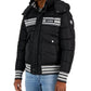 Mens Quilted Racing Stripe Puffer Jacket