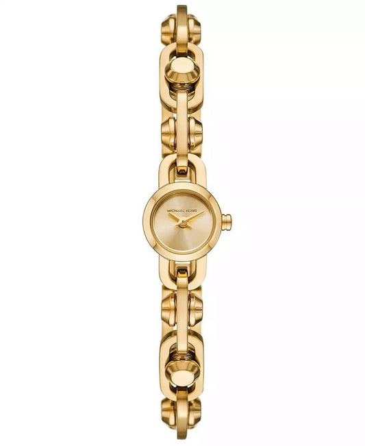 Women's MK Astor Link Two-Hand Gold-Tone Stainless Steel Watch 14mm