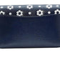 Morgan Daisy Dot Embossed Saffiano Leather Flap Chain Wallet