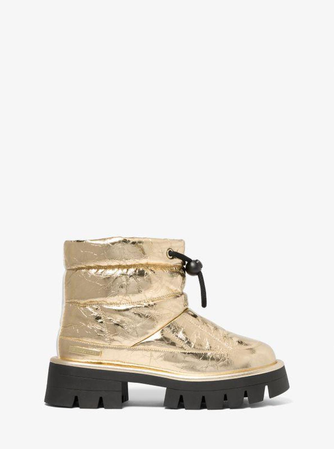 Barton Crackled Metallic Leather Boot