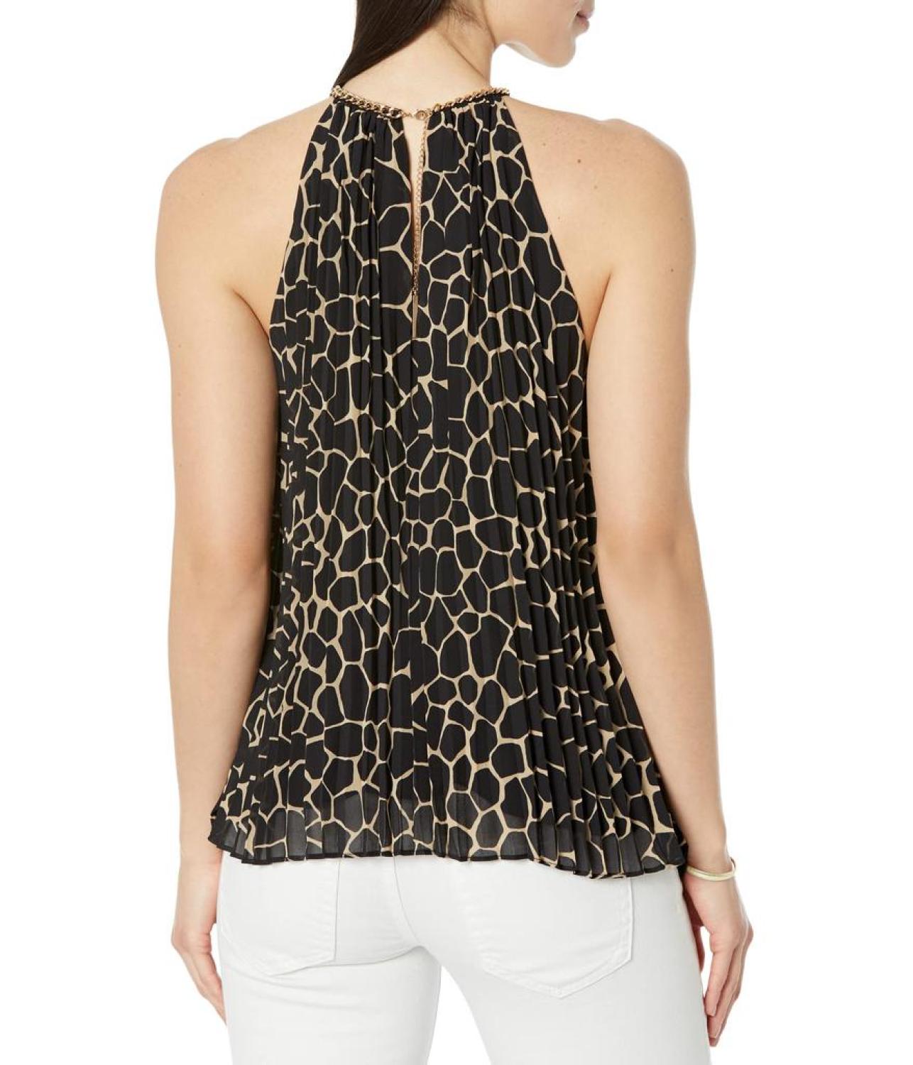 Giraffe Pleated Chain Top