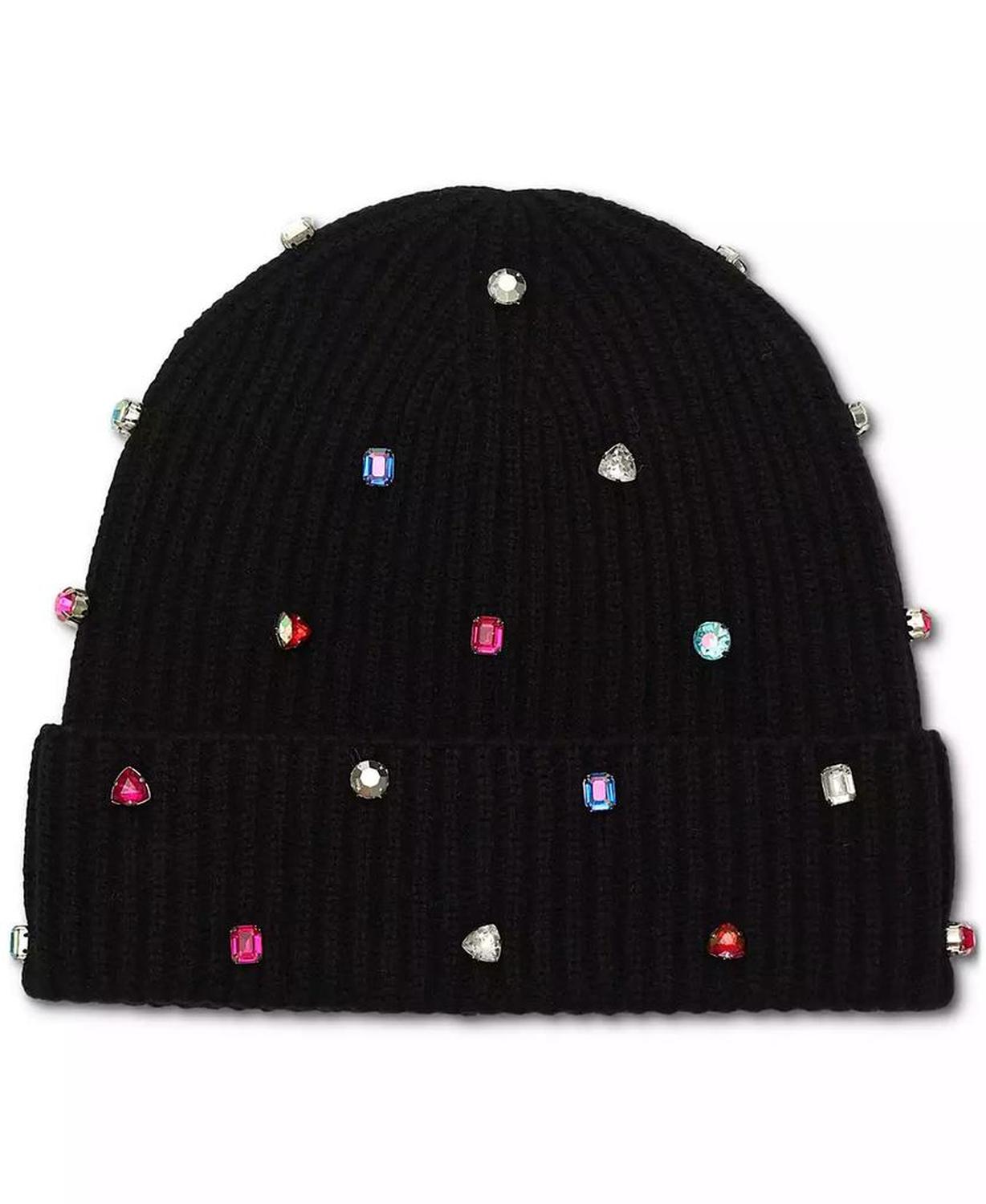 Women's Embellished Ribbed Beanie