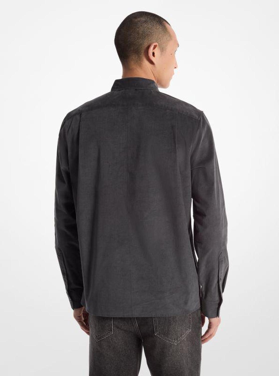 Stretch Cotton Blend Utility Shirt