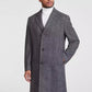 Men's Classic-Fit Wool Blend Herringbone Overcoat