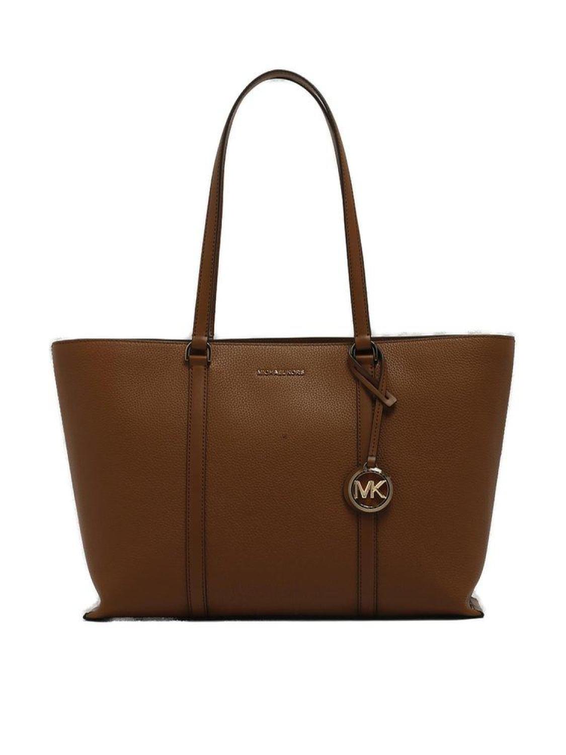 Michael Kors Temple Logo Plaque Tote Bag