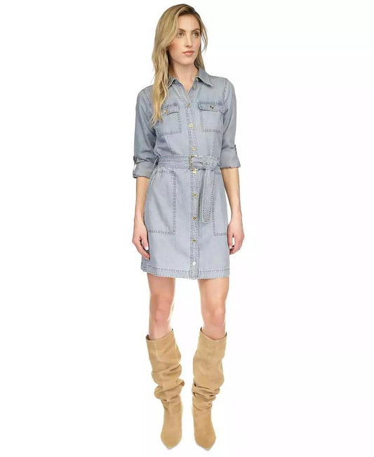 Women's Chambray Utility Shirtdress