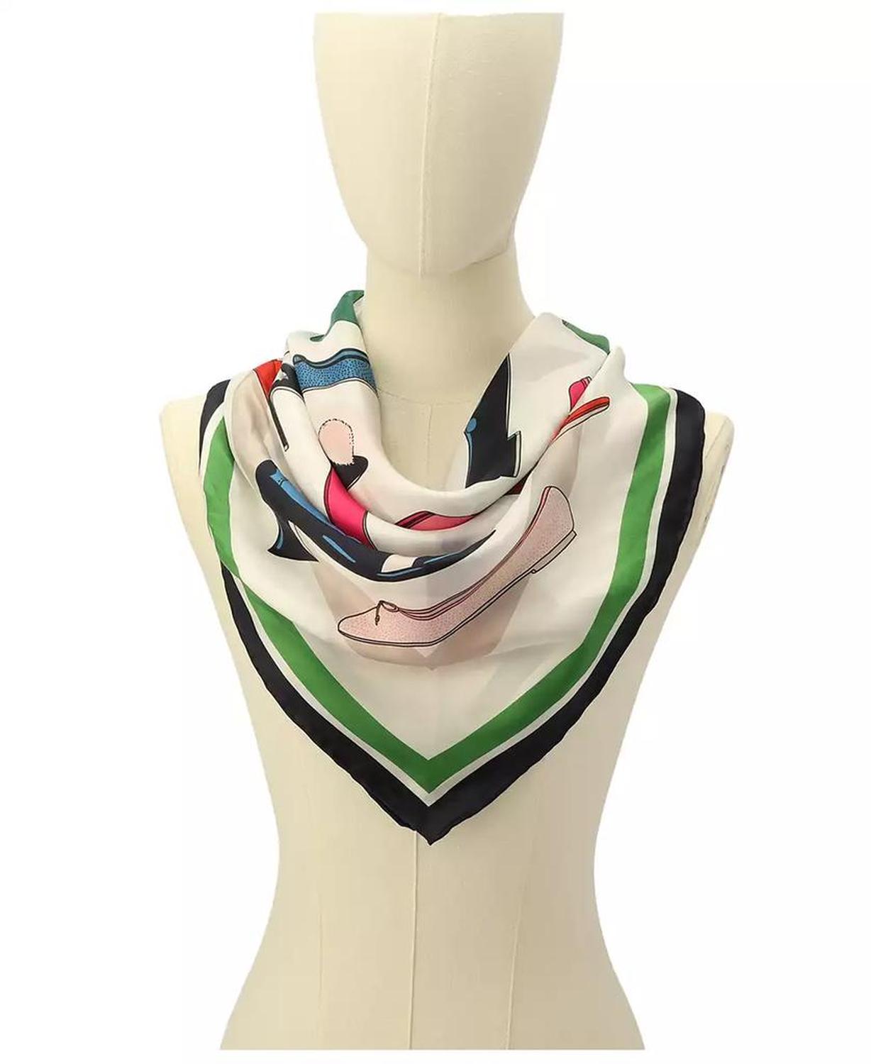 Women's Shoes Silk Square Scarf