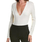 Michael Kors Collection V-Neck Cashmere-Blend Bodysuit