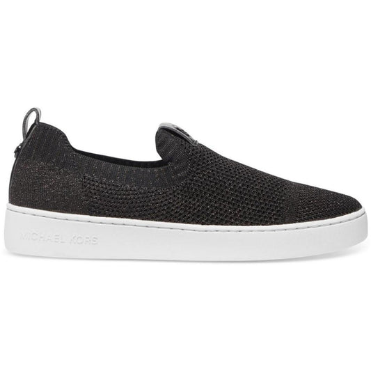 Juno Womens Knit Metallic Slip-On Sneakers