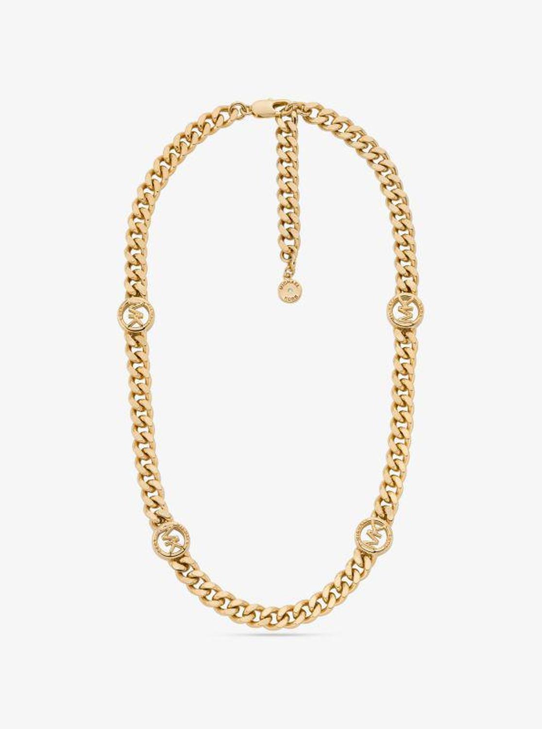 Greenwich Precious Metal-Plated Brass Curb Link Necklace