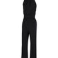 Michael Kors Halter Jumpsuit With Belt in Black Cotton