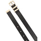 Women's Metal Loop Leather Belt