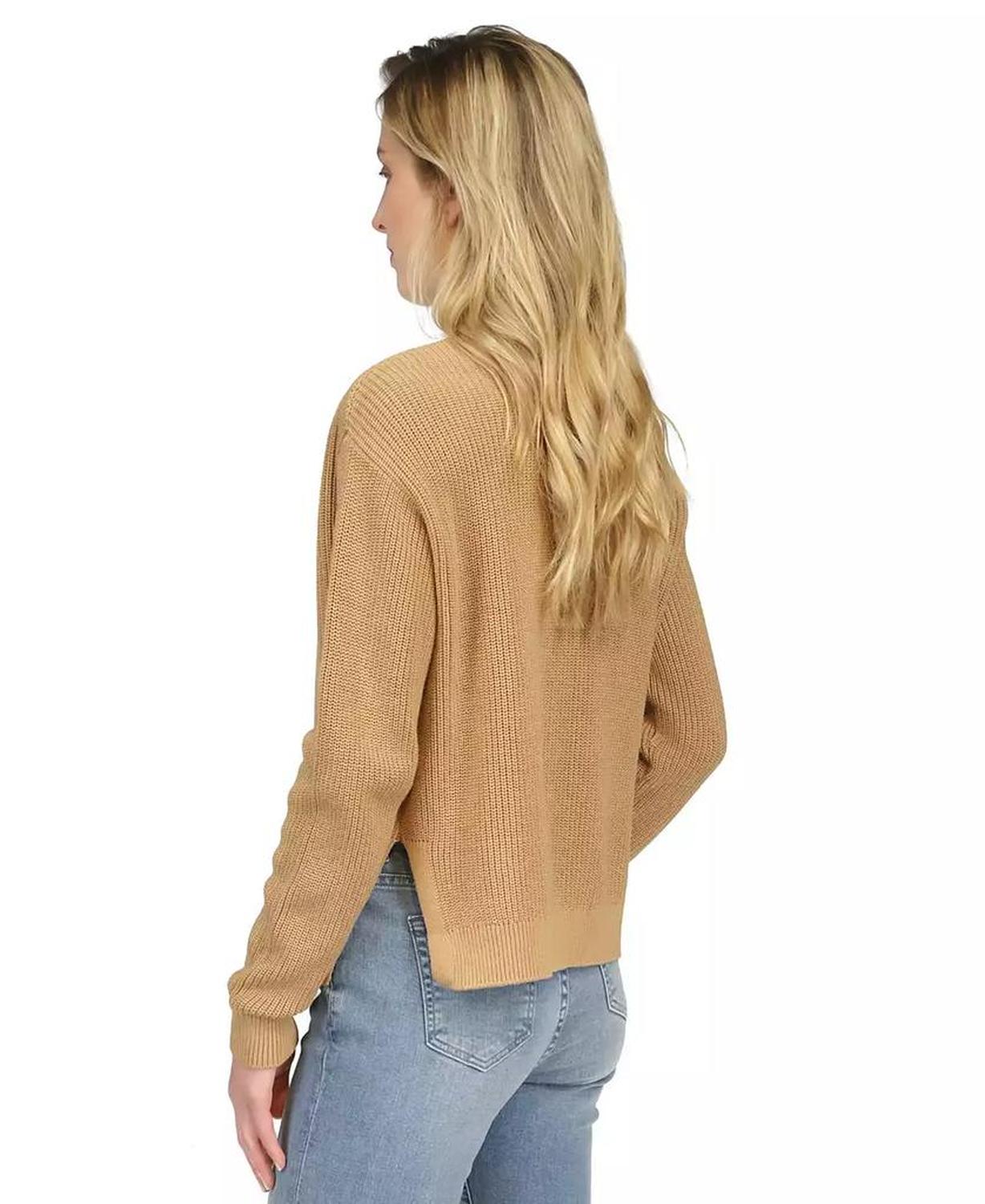 MICHAEL Women's Shaker-Stitch Cardigan Sweater