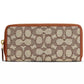 Essential Slim Accordion Signature Jacquard Zip Wallet