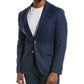 BOSS Hugo Boss Wool Suit with Flat Front Pant