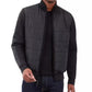 Men's Mixed-Media Knit-Sleeve Puffer Jacket