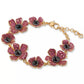 Gold-Tone Color Cubic Zirconia Poppy Flex Bracelet