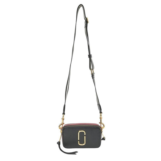 Marc Jacobs Snapshot Shoulder Bag In Black Leather