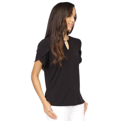 Women's Chain-Neck Keyhole Top