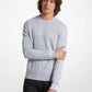 Logo Trim Cotton Blend Sweatshirt