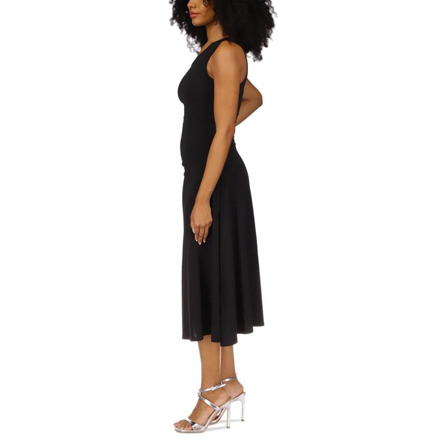 Women's One-Shoulder Midi Dress