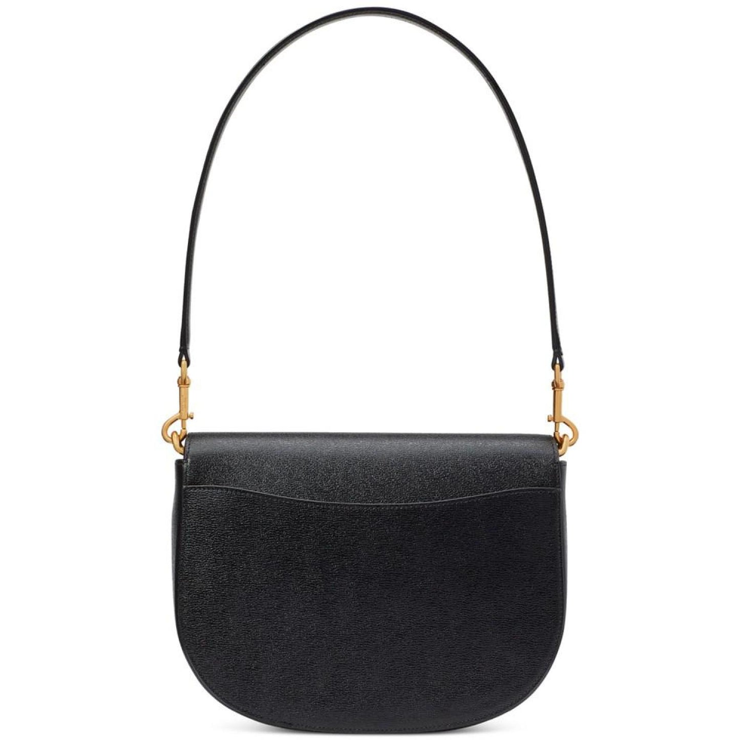 Katy Textured Leather Small Convertible Saddle Bag