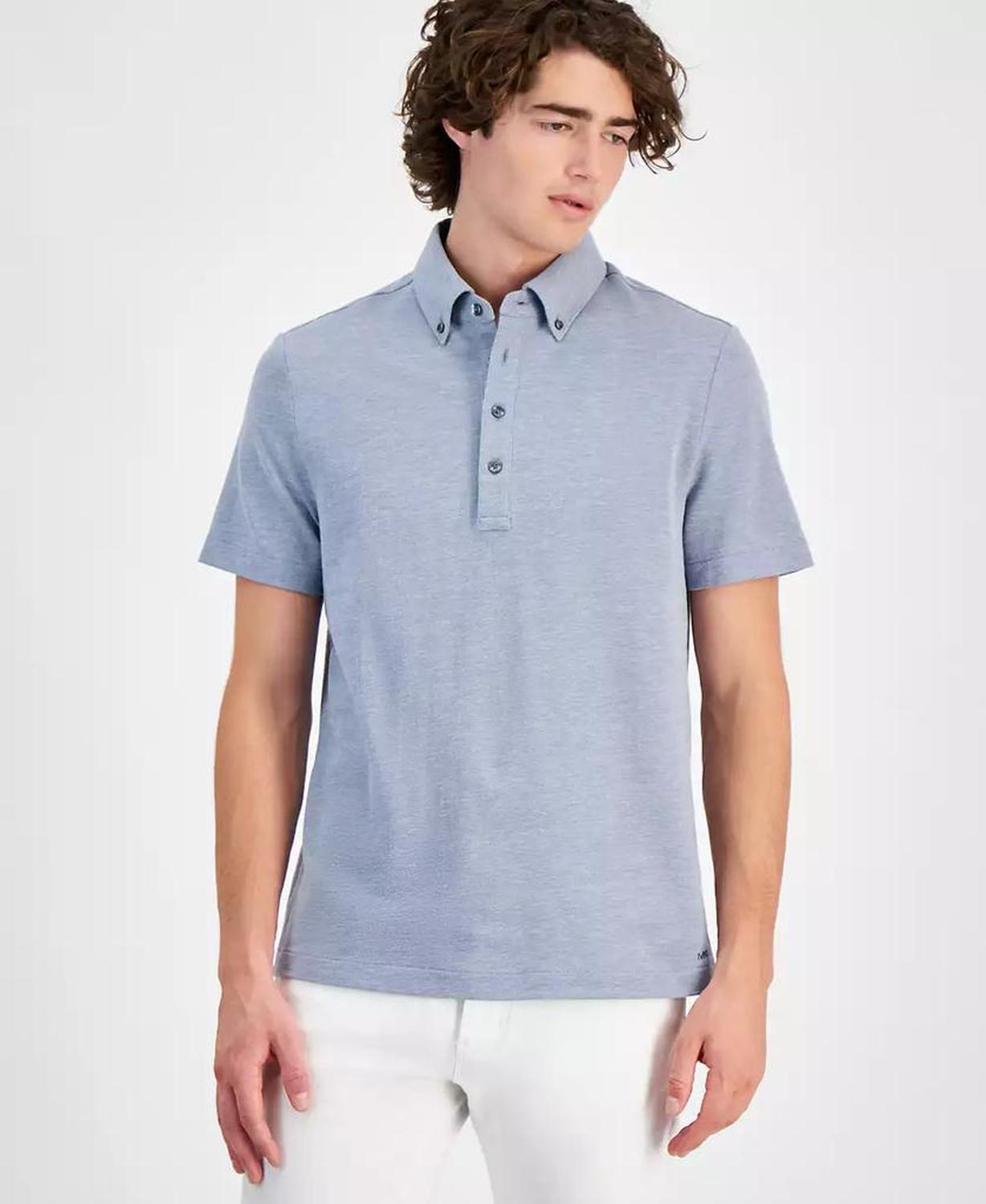 Men's Classic-Fit Oxford Piqué Knit Polo Shirt