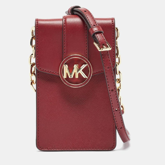 Michael Kors  Leather Carmen Smartphone Crossbody Bag