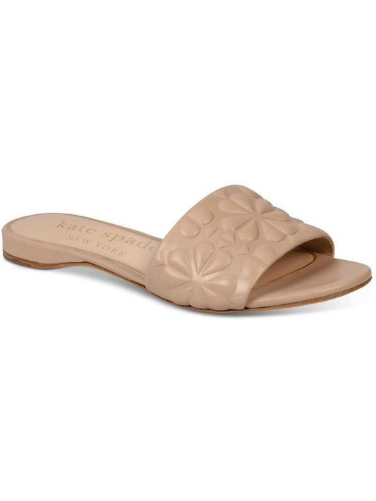 Emmie Womens Leather Logo Slide Sandals