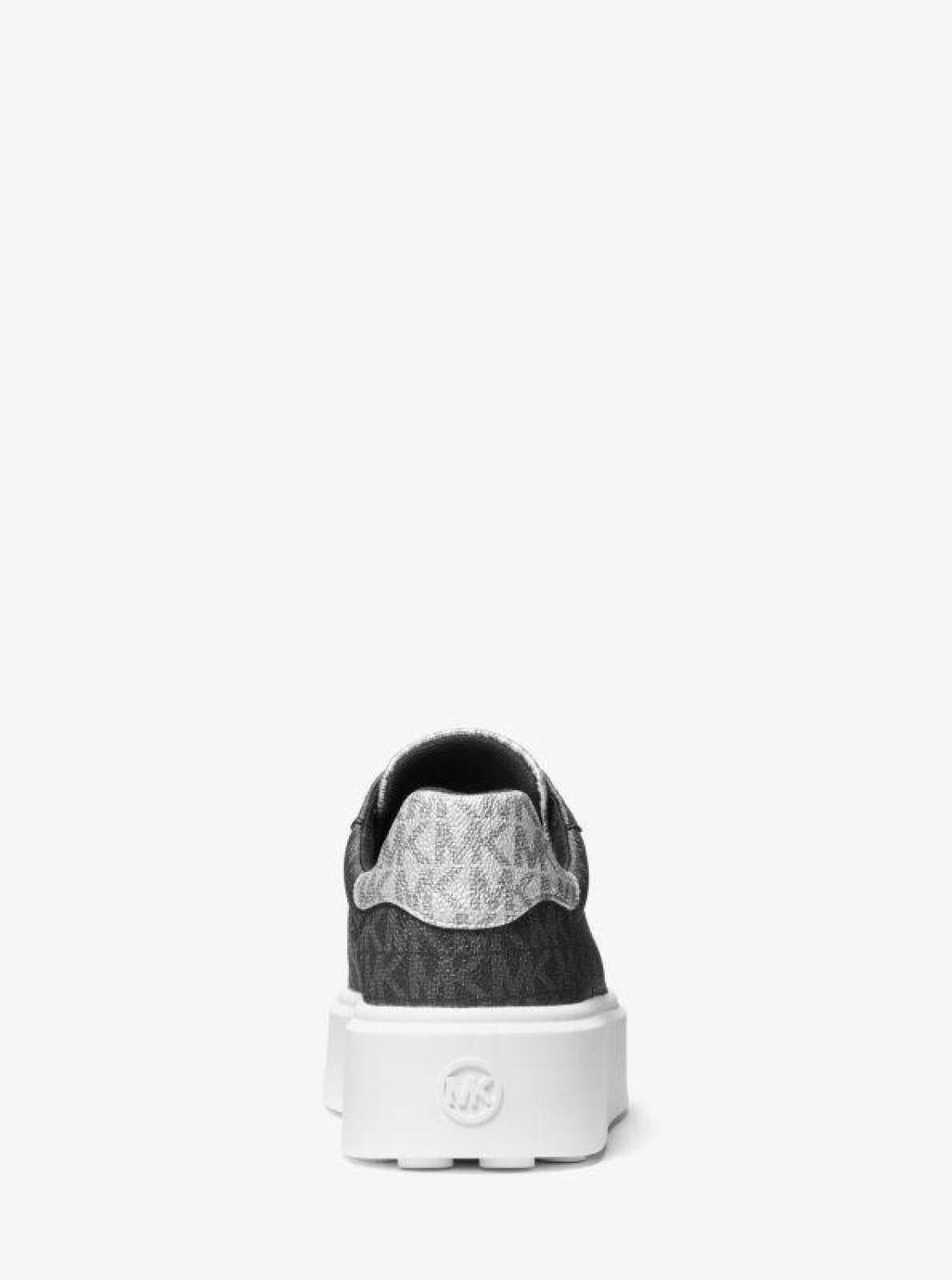 Romey Metallic Two-Tone Signature Logo Platform Sneaker