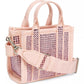 The Crystal Canvas Crossbody Tote Bag