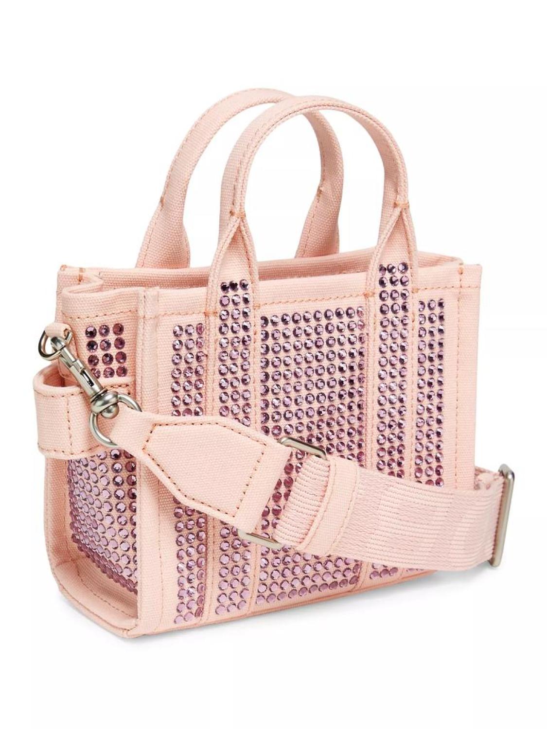 The Crystal Canvas Crossbody Tote Bag