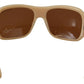 Dolce & Gabbana Elegant Cream Swarovski Sunglasses