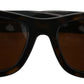 Dolce & Gabbana Chic Brown Acetate Sunglasses