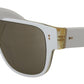 Dolce & Gabbana Elegant White Acetate Sunglasses for Women