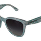 Dolce & Gabbana Sicilian Lace Crystal-Infused Sunglasses