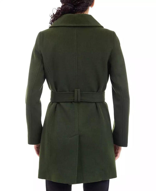 Women's Belted Zip-Front Coat, Created for Macy's