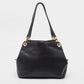 Michael Kors Black Leather Large Raven Shoulder Bag