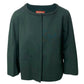 Max Mara Jacket with Two Front Pockets in Green Wool