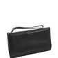 Kate Spade New York Womens Leather Button Closure Wristlet Wallet Black