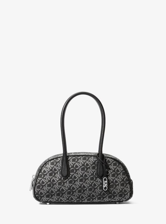 Lulu Small Metallic Empire Monogram Satchel