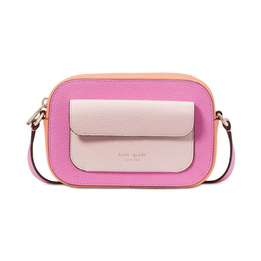 Ava Colorblocked Pebbled Leather Mini Crossbody