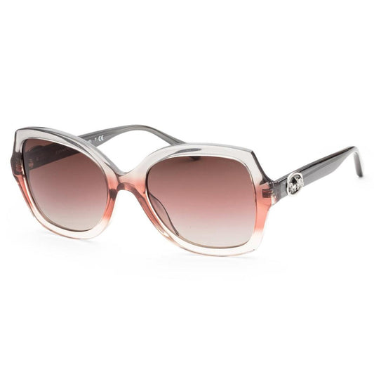 Coach Women's 56mm Grey Burgundy Gradient Sunglasses