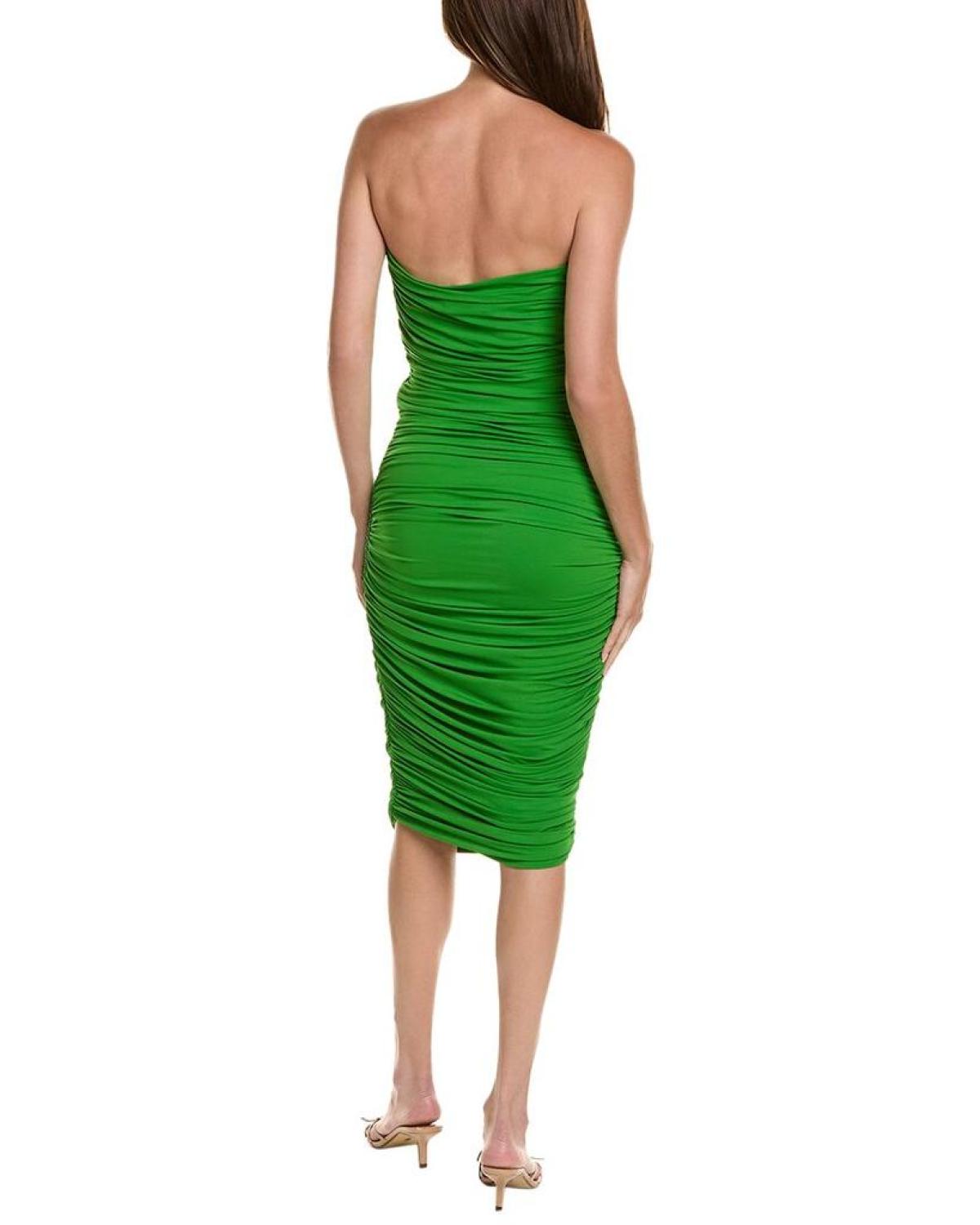 Michael Kors Collection Strapless Midi Dress