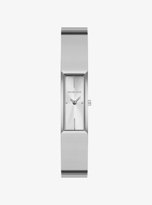 Yazmeen Silver-Tone Bangle Watch