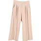 Max Mara Pleated Wide-Leg Trousers in Peach Virgin Wool