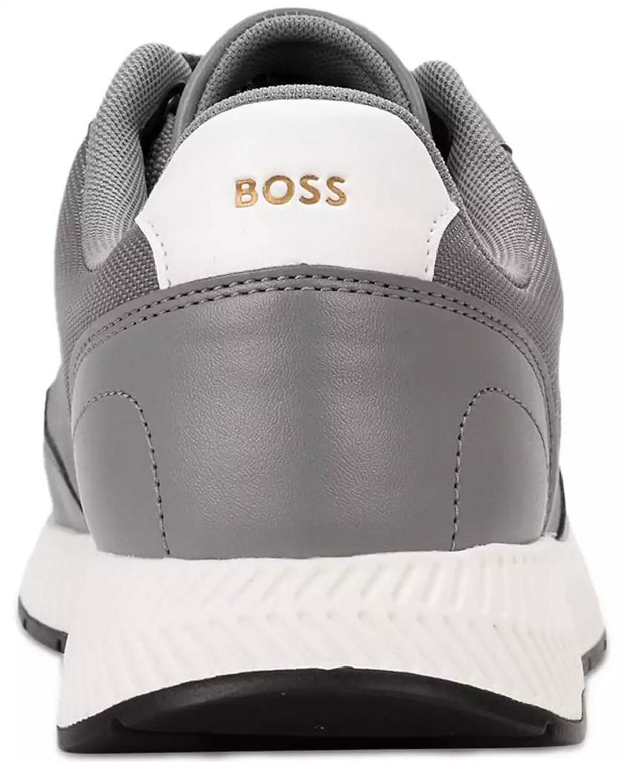 BOSS Men's Titanium Runner Lace Up Sneakers