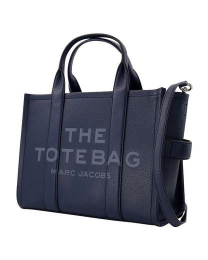 The Small Tote in Blue Sea Leather