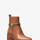 Mindy Leather and Signature Logo Trim Ankle Boot