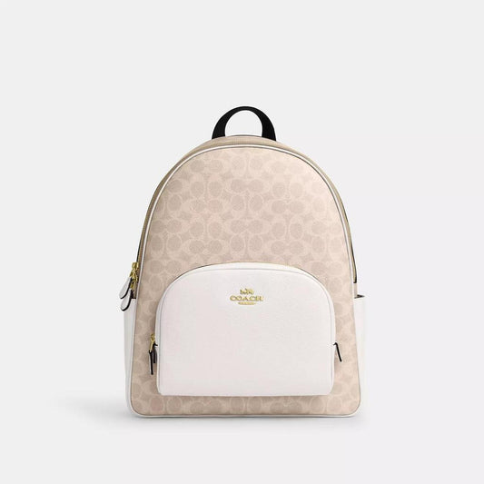 Large Court Backpack In Signature Canvas